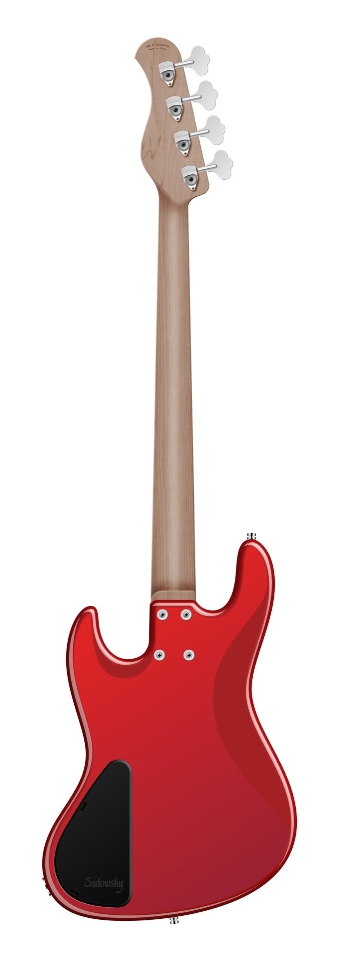 MetroExpress 21-Fret Vintage M/J Bass, Morado Fingerboard, 4-String - Solid Candy Apple Red Metallic