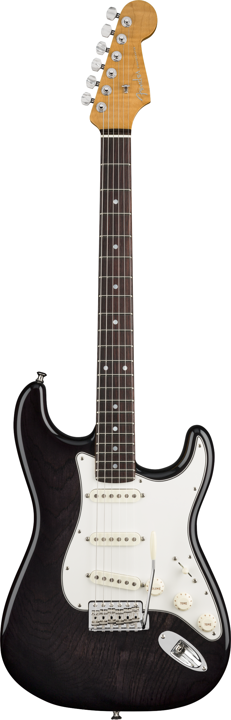 American Custom Stratocaster®, Rosewood Fingerboard, Ebony Transparent, NOS