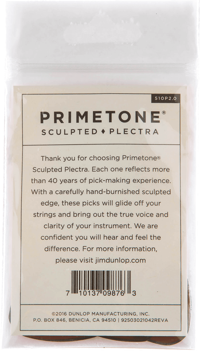 Primetone Standard Picks 2.00 mm with Grip Player´s Pack 3 pcs.