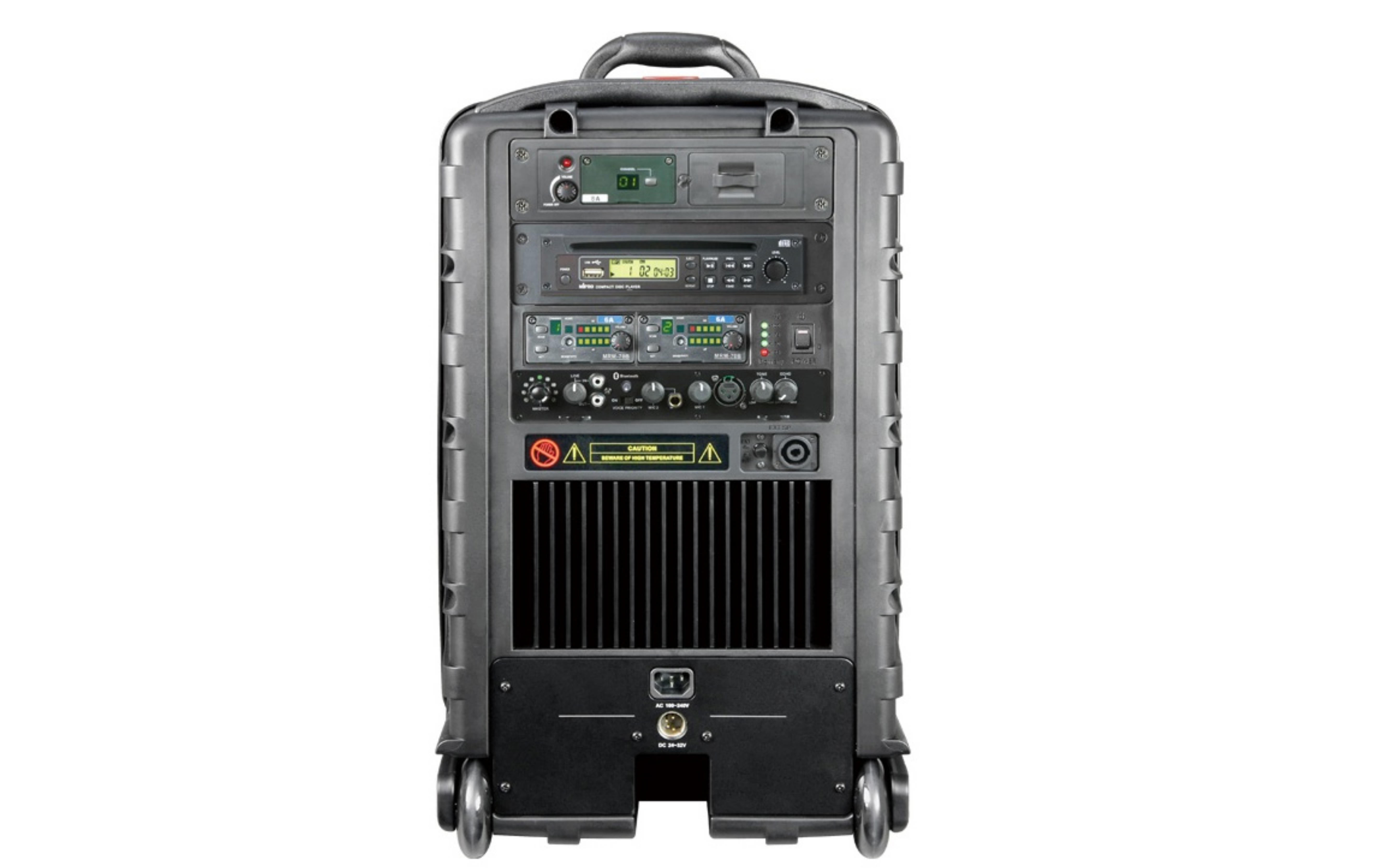 MA-808D Mobiles Beschallungssystem mit CD Player und Akku