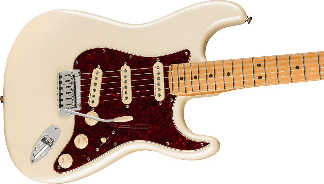 Player Plus Stratocaster®, Maple Fingerboard, Olympic Pearl