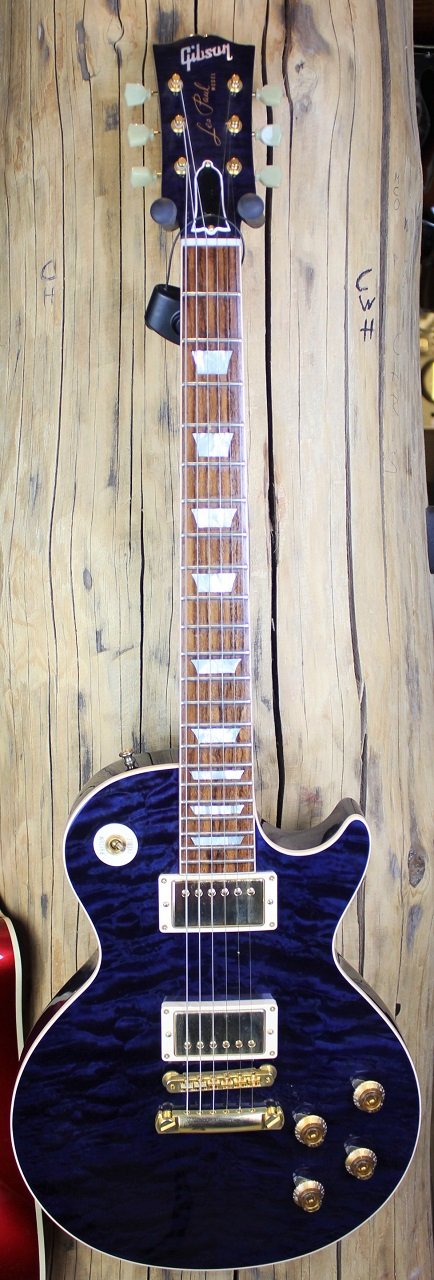 LPR9 Les Paul Quilt Trans Blue SO - Custom Shop E-Gitarre