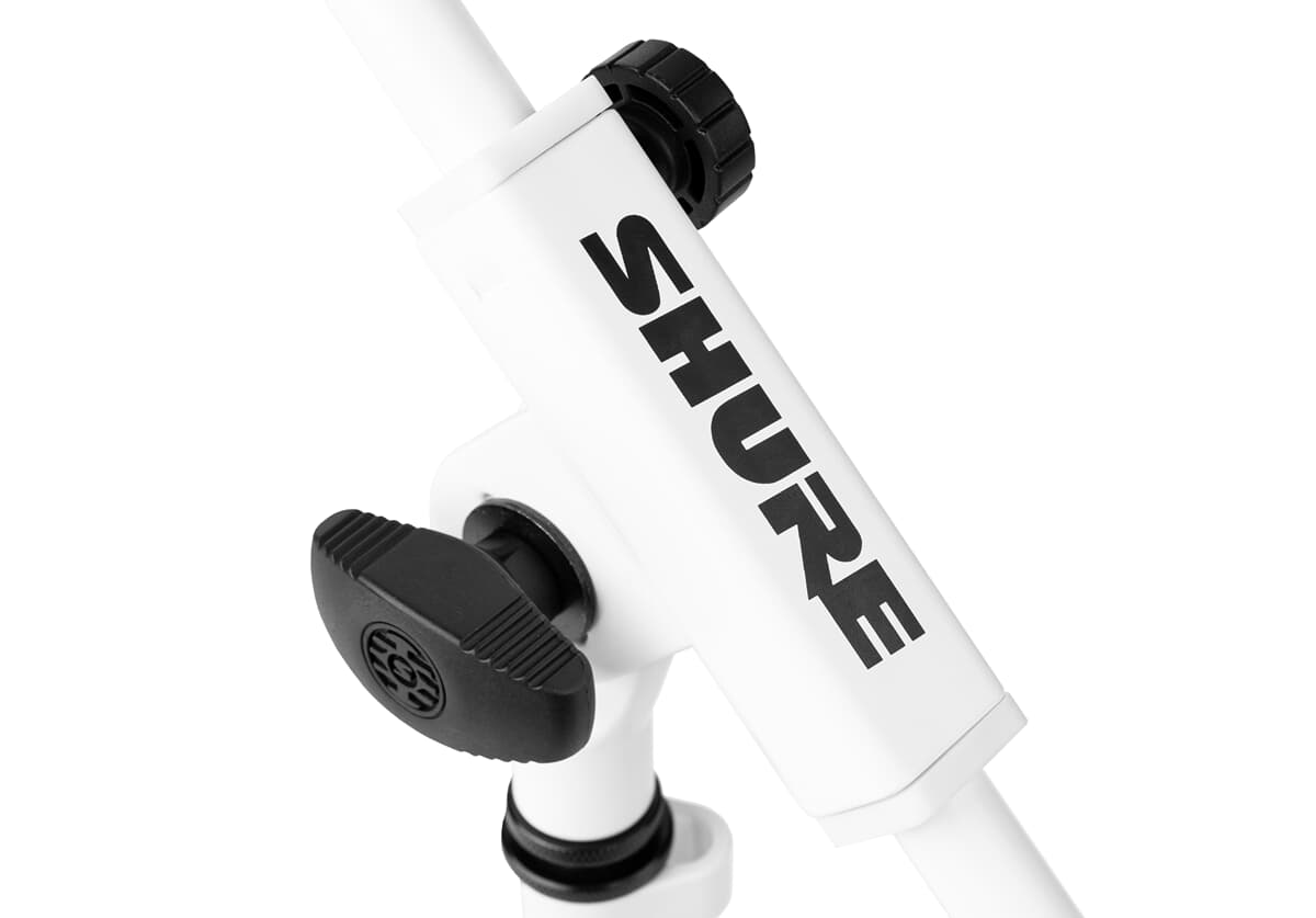 Low-Profile Boom Mic Stand - Weiß