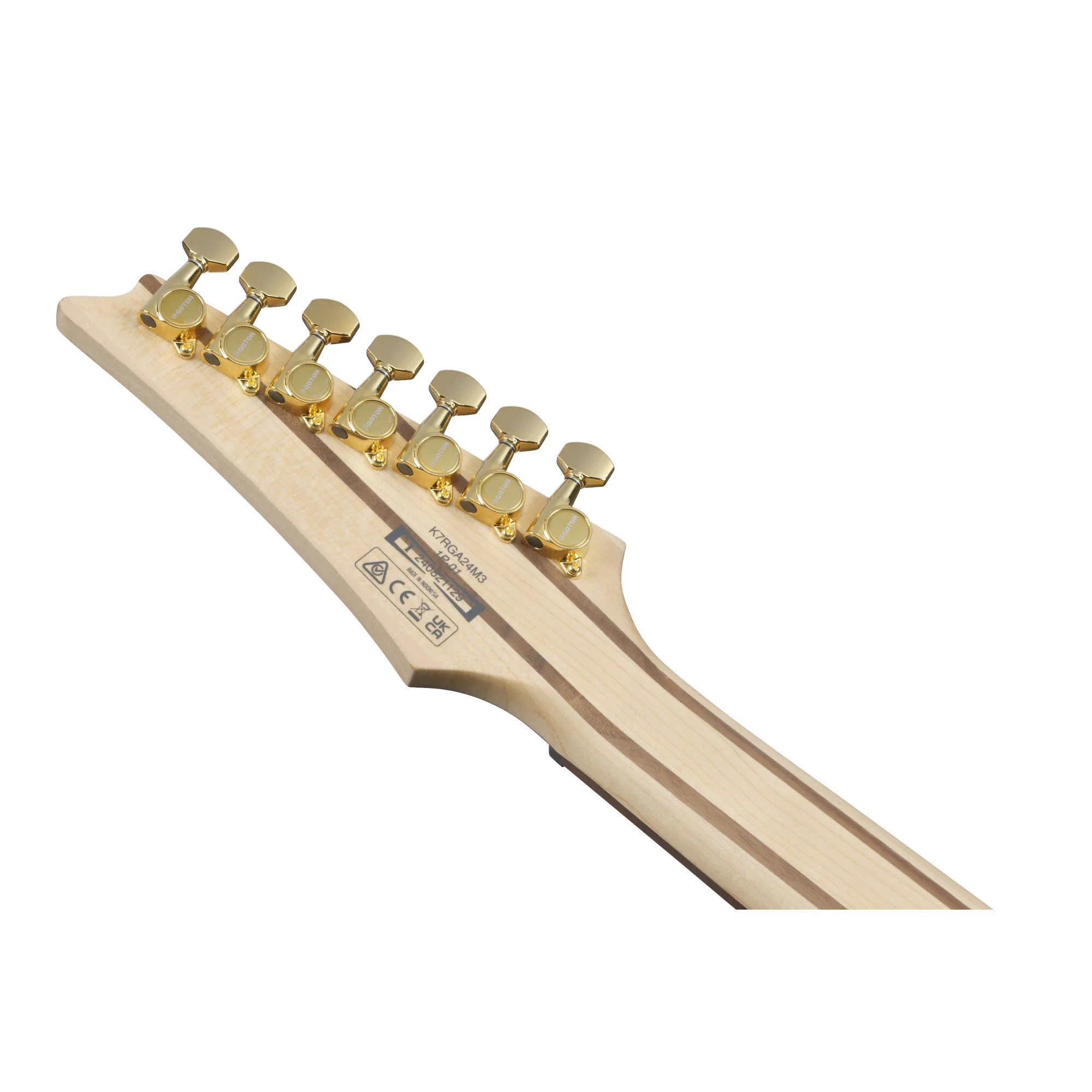 Ibanez K7YANG Rückseite der Kopfplatte