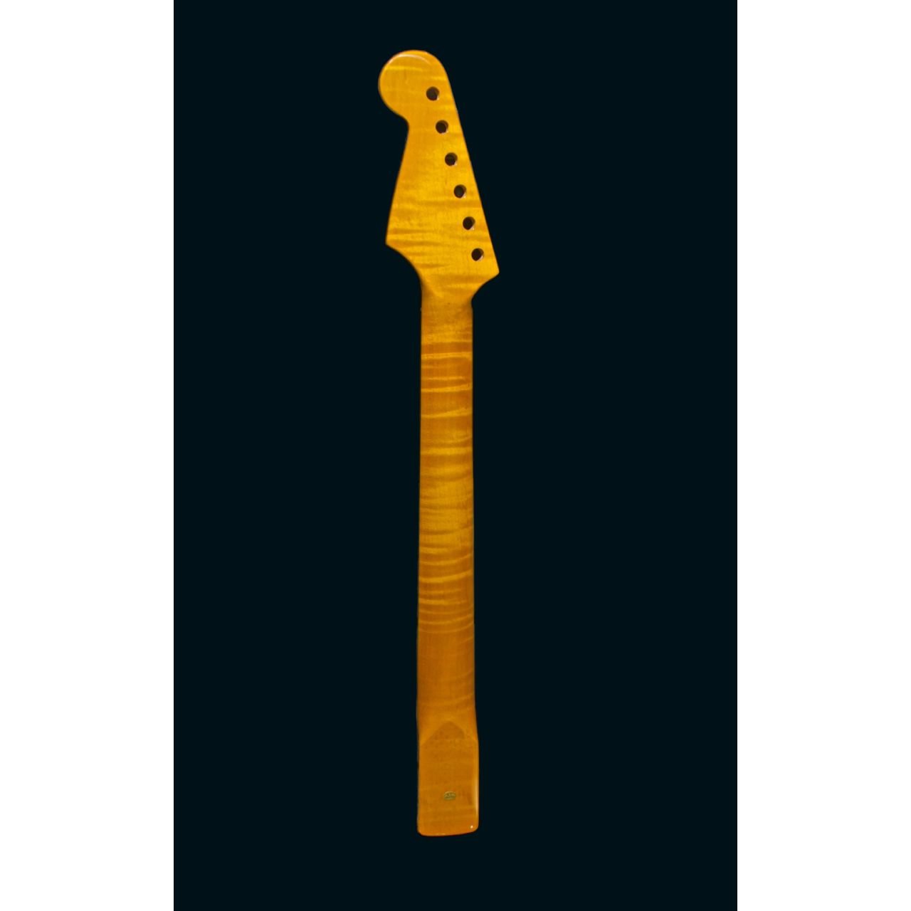 High Grade Flamed Maple Neck für ST-Style mit Pau Ferro Griffbrett, 22 Medium Jumbo Frets
