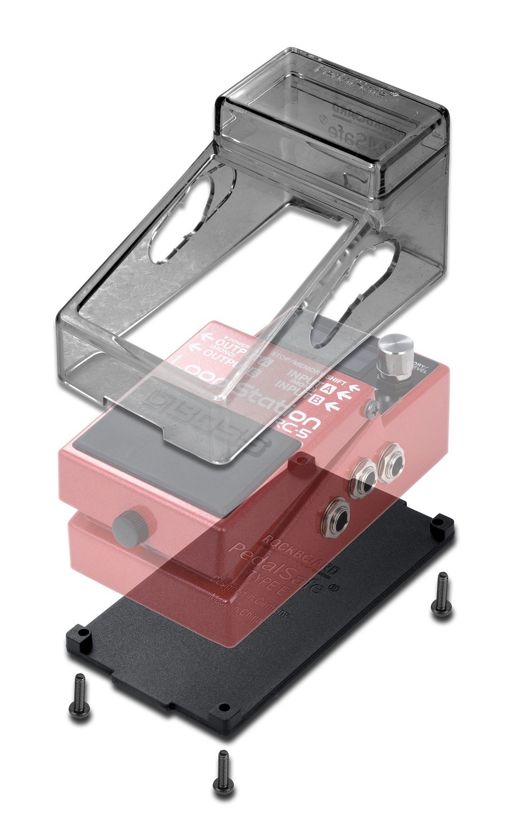 PedalSafe Type E1 - Protective Cover and Universal Mounting Plate