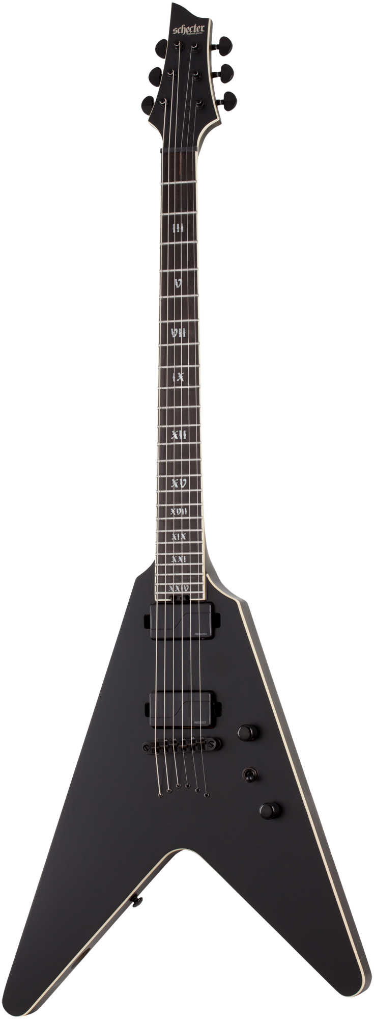 SLS Elite V-1 Evil Twin Satin Black E-Gitarre