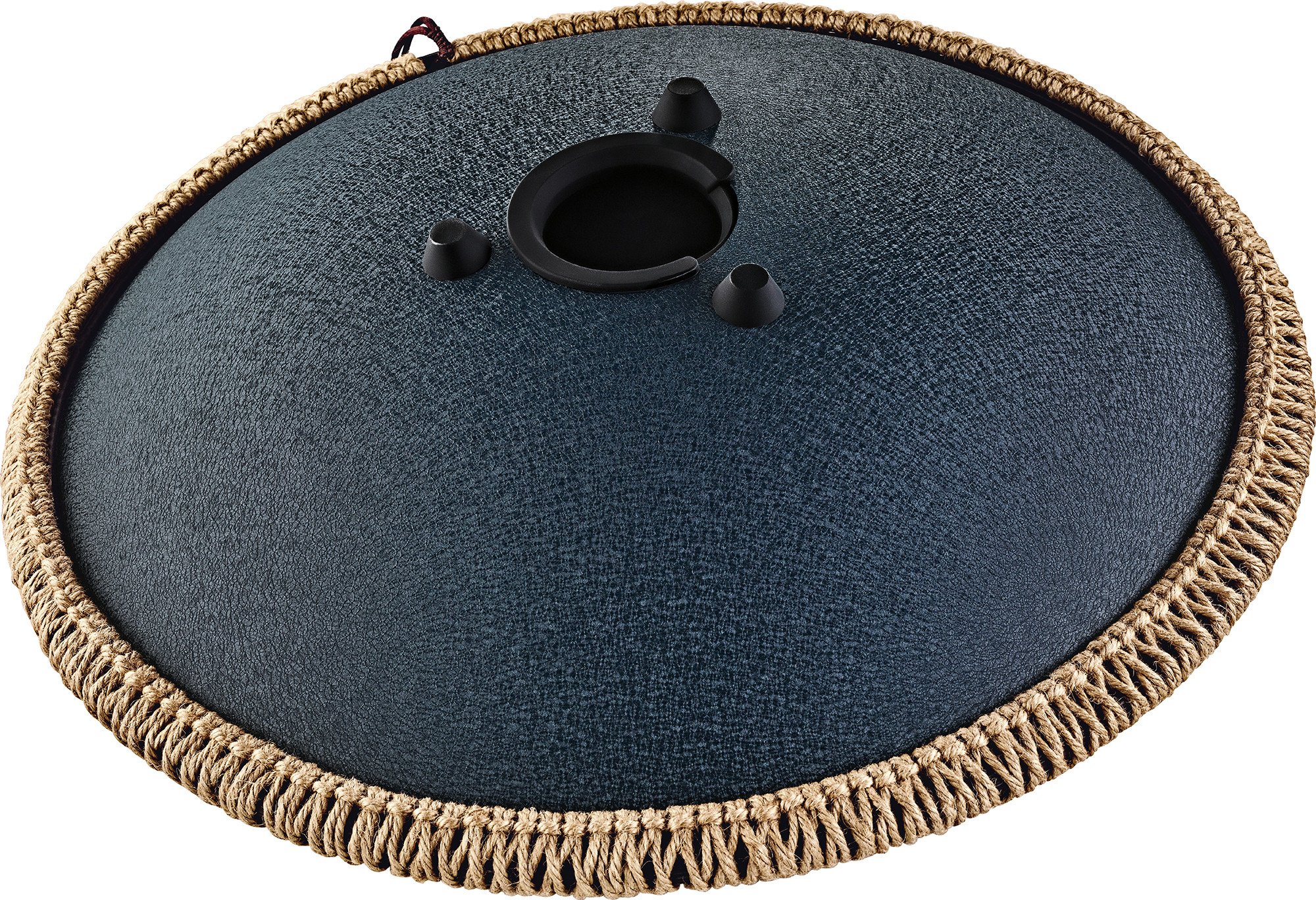 OSTD2NBE Octave Steel Tongue Drum Marineblau Blumendesign D Amara 9 Töne 440 Hz