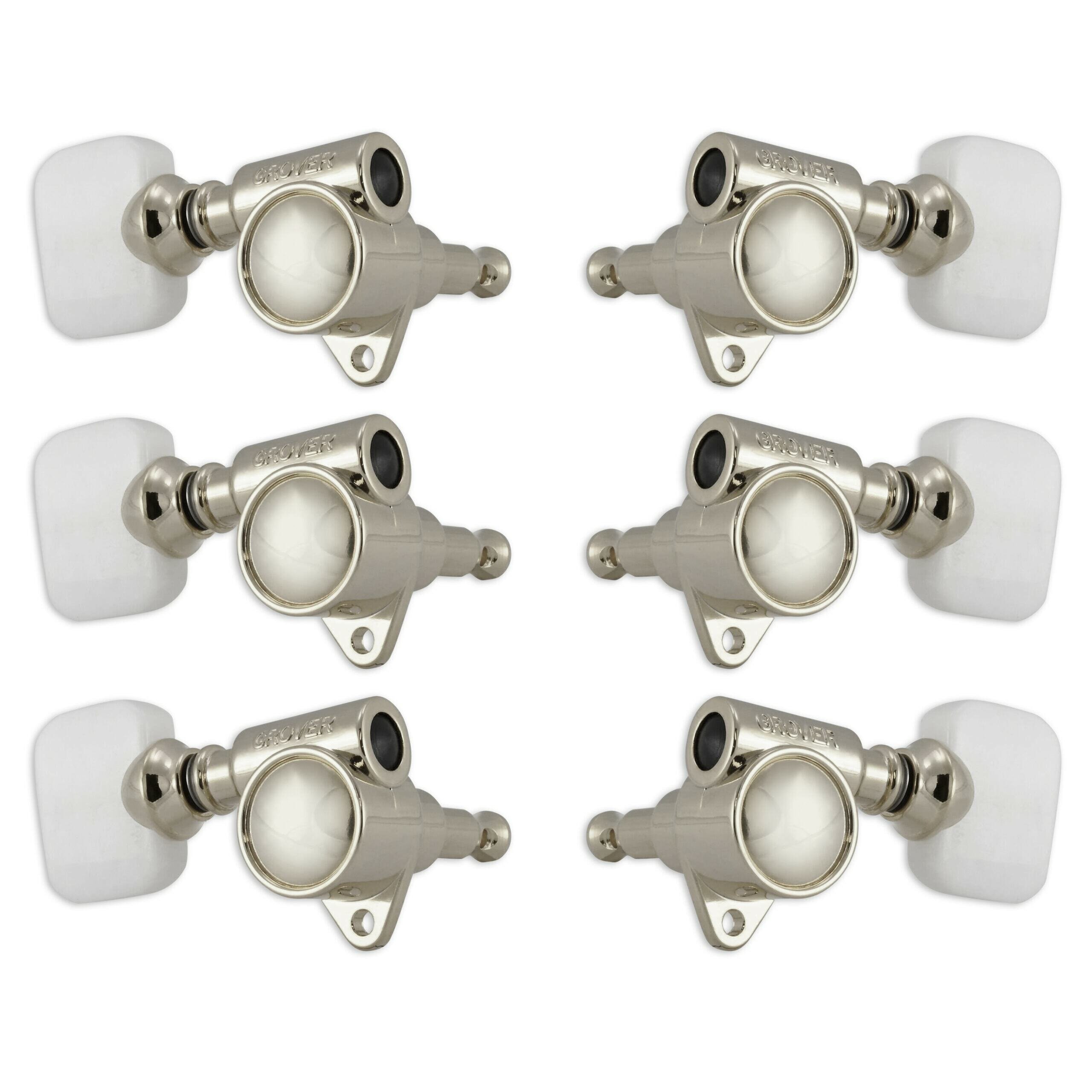 103N Original 'Milk Bottle' Style Rotomatics with Pearloid Button - Guitar Machine Heads, 3 + 3 - Ni
