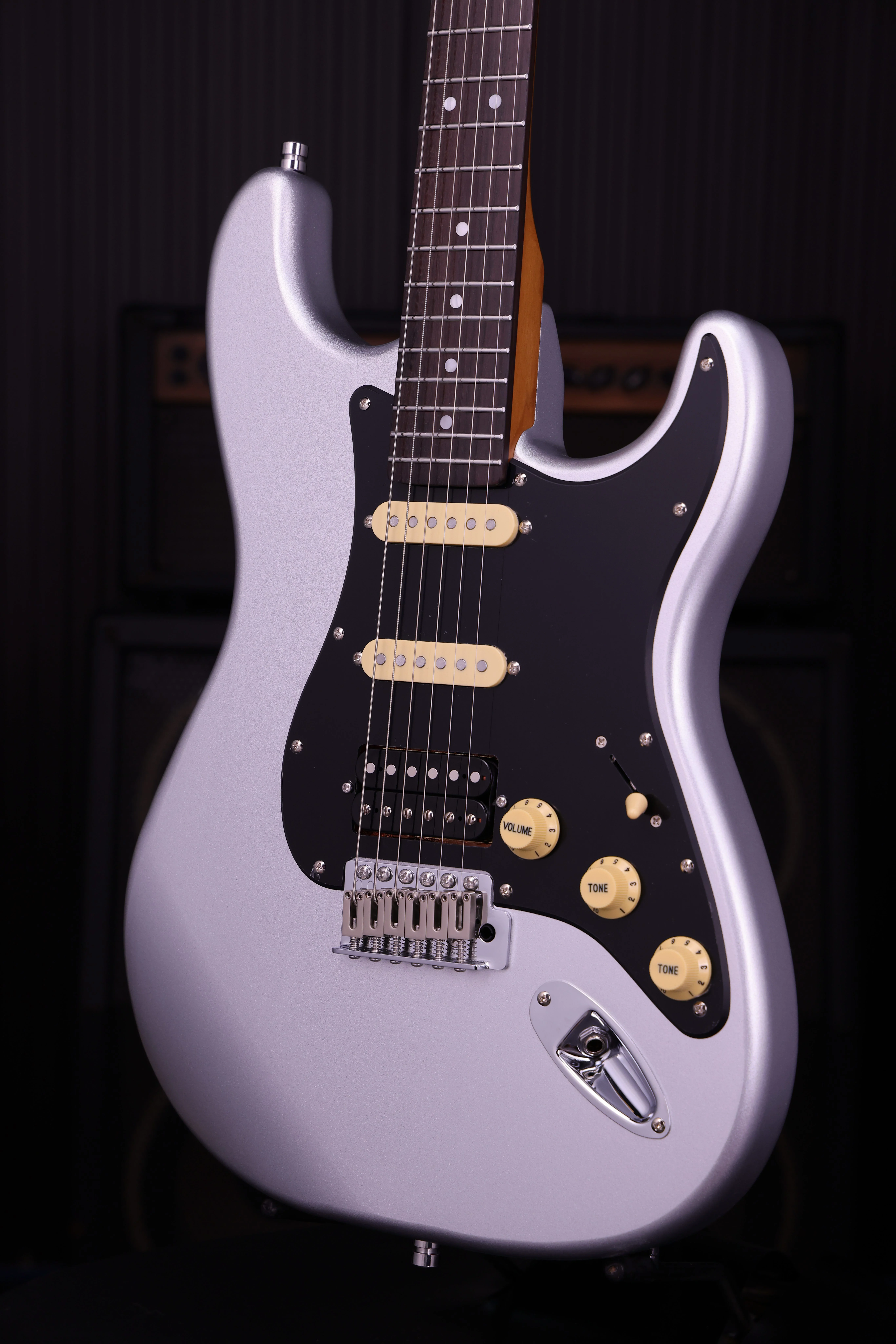 PS-4 Silver HSS ST-Style E-Gitarre