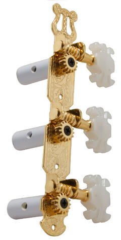 303G Classic Guitar Machines - Guitar Machine Heads, 3 + 3 - Gold