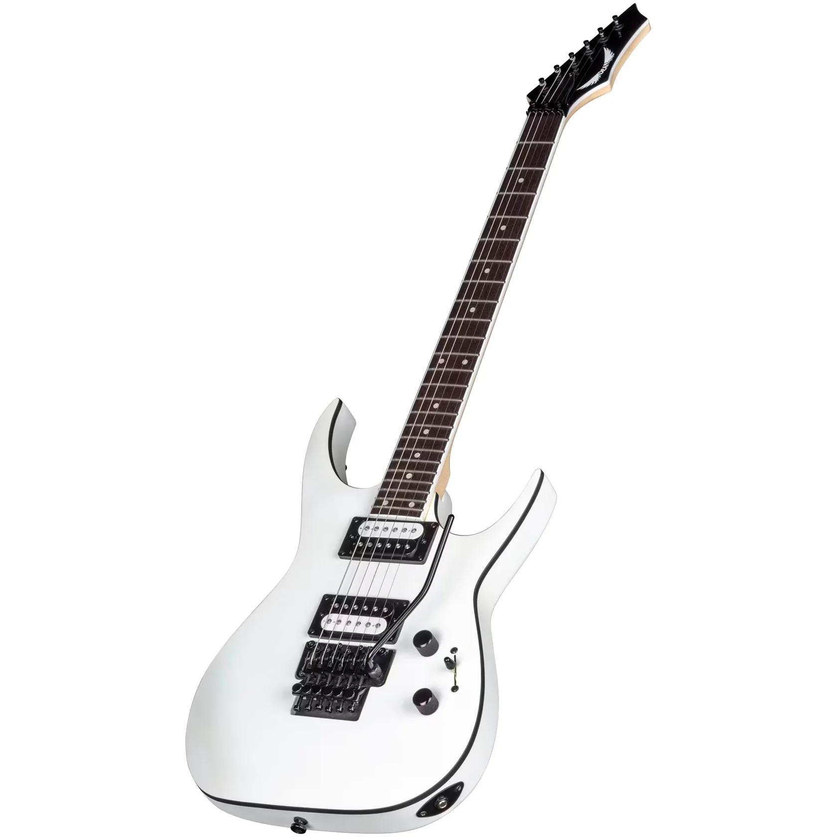 Exile X Floyd - Satin White Electric Guitar