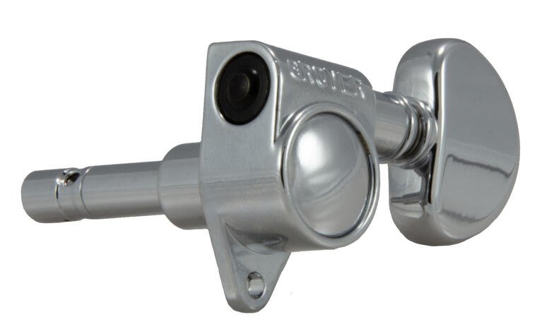106C Original Locking Rotomatics with Round Button - Guitar Machine Heads, 3 + 3 - Chrome