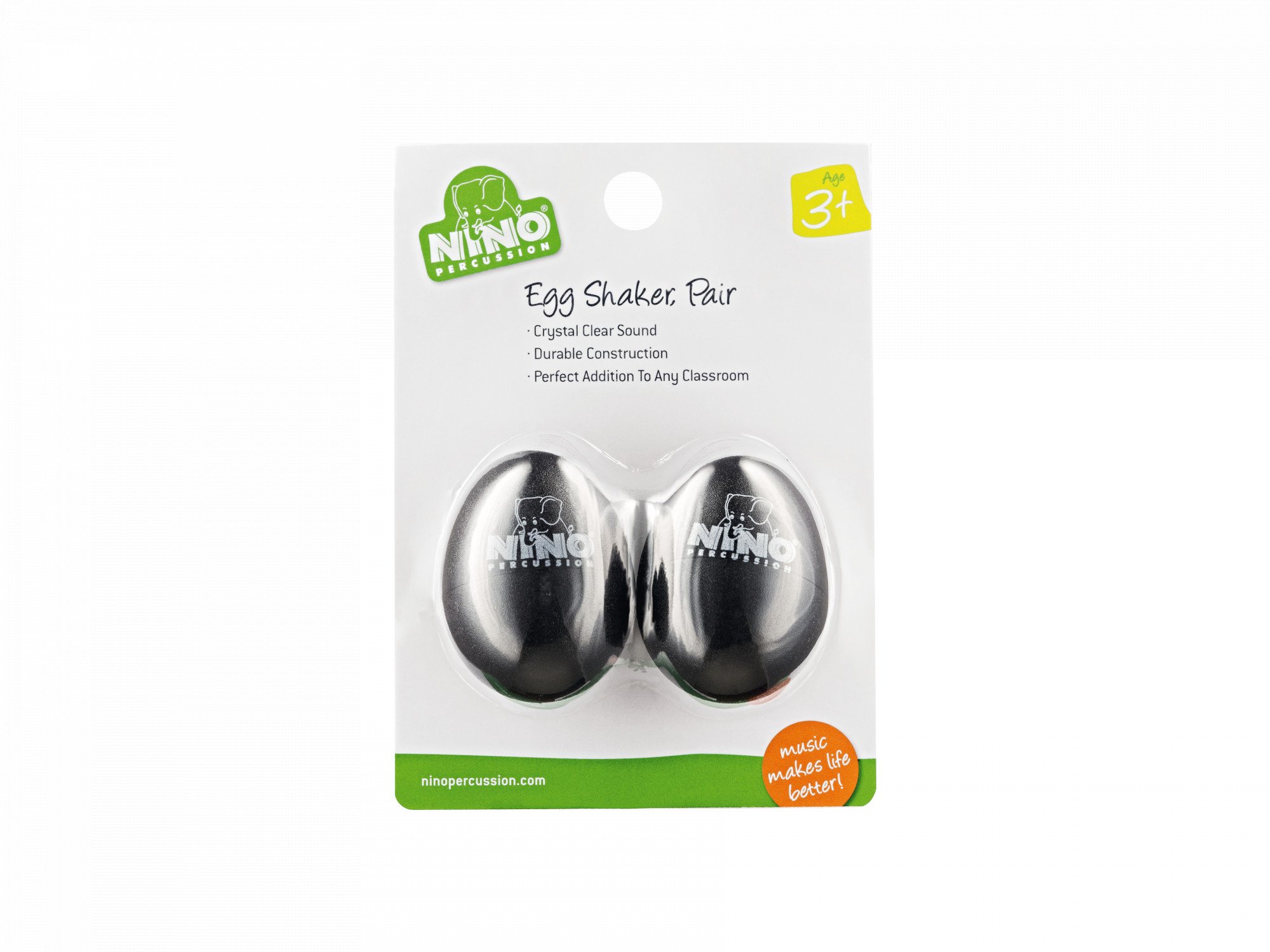 Egg Shaker Paar Black