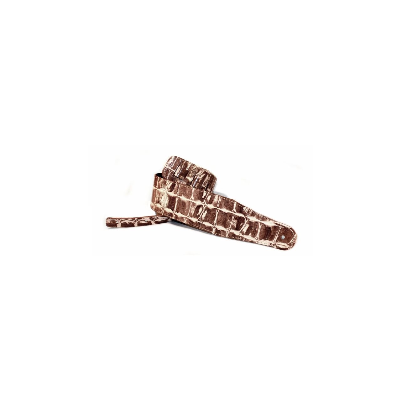 1051 Ledergurt Beaver's Tail Croco Natural, Made in Germany