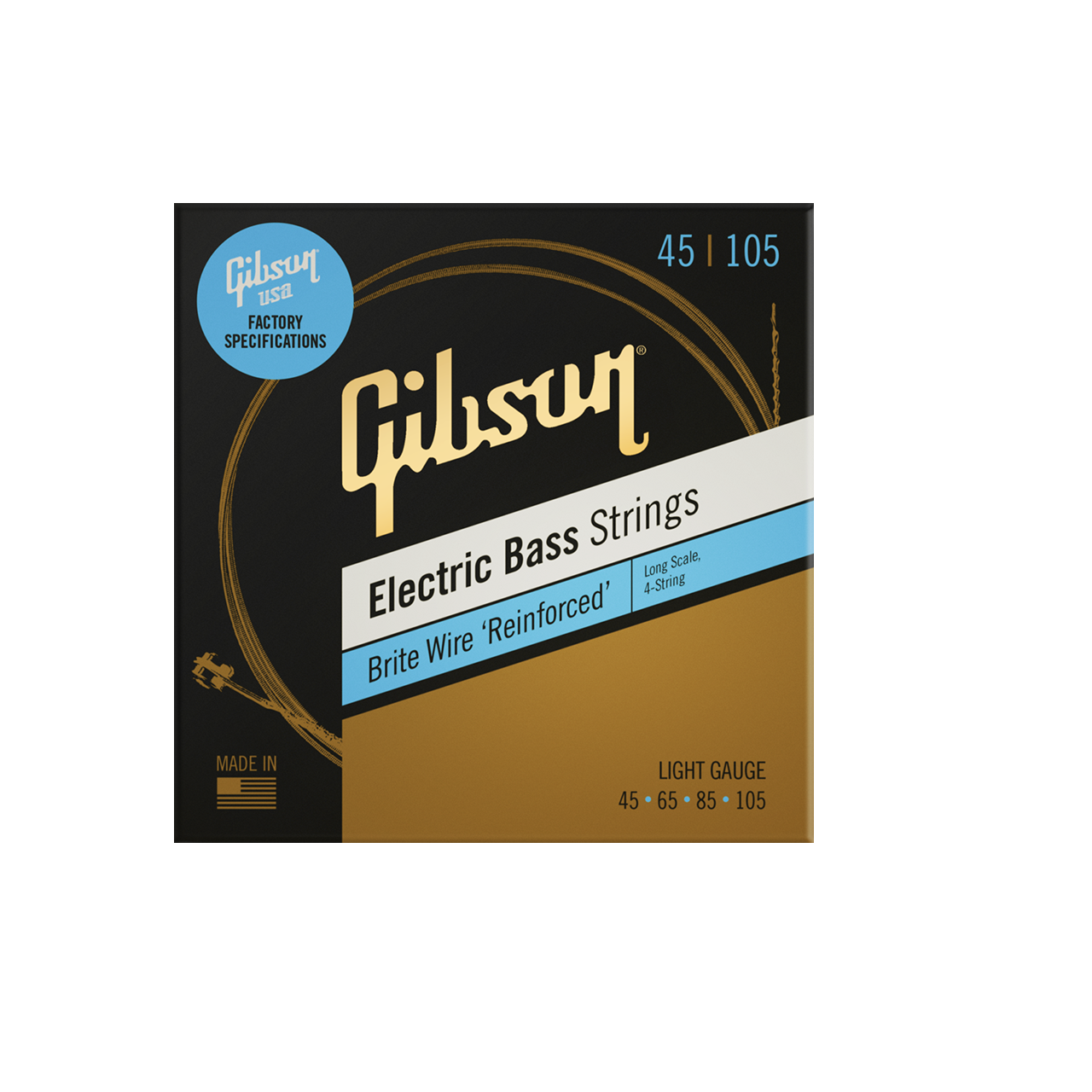 Long Scale Brite Wire 045-105 E-Bass Saiten 4-String Roundwound
