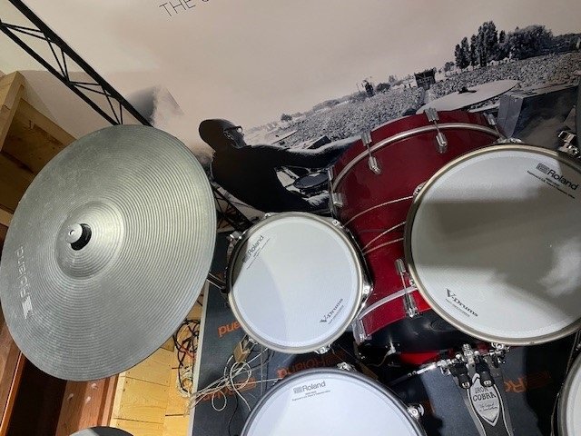 ROLAND Acoustic Design V-Drums VAD 706 - Cherry Finish  Seitenansicht