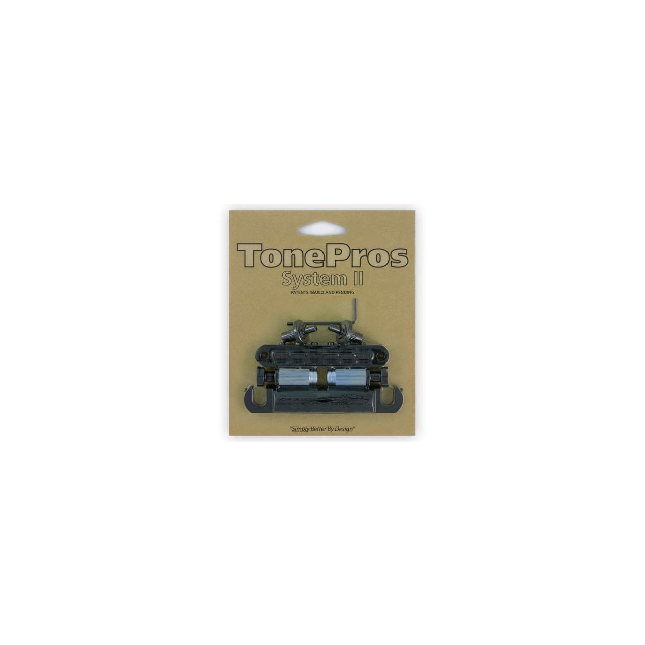 LPM04 - Bridge and Tailpiece Set - Black 