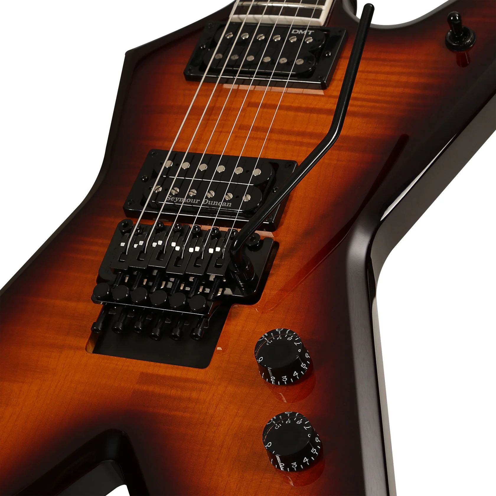 USA Rebel Floyd Flame Top Sunburst