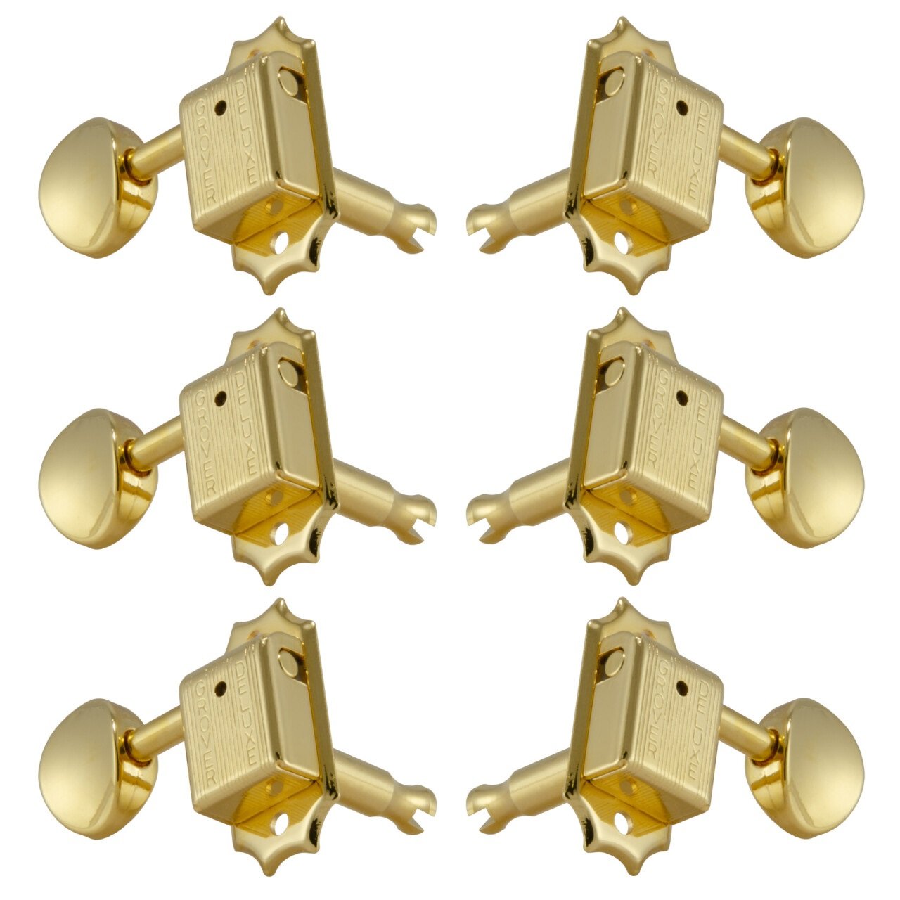133G Deluxe Guitar Machines - Guitar Machine Heads, 3 + 3 - Gold