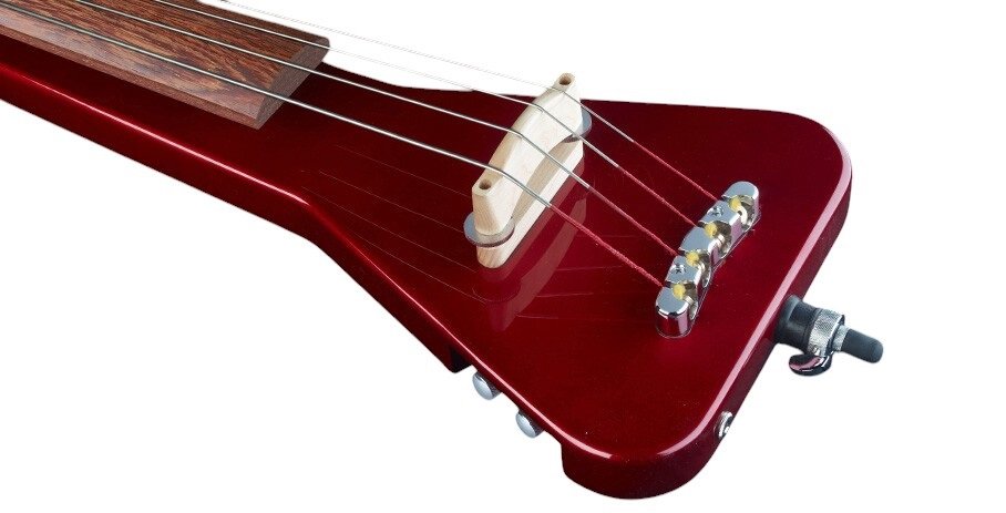 RockBass Triumph Lite, 4-String - Metallic Red High Polish