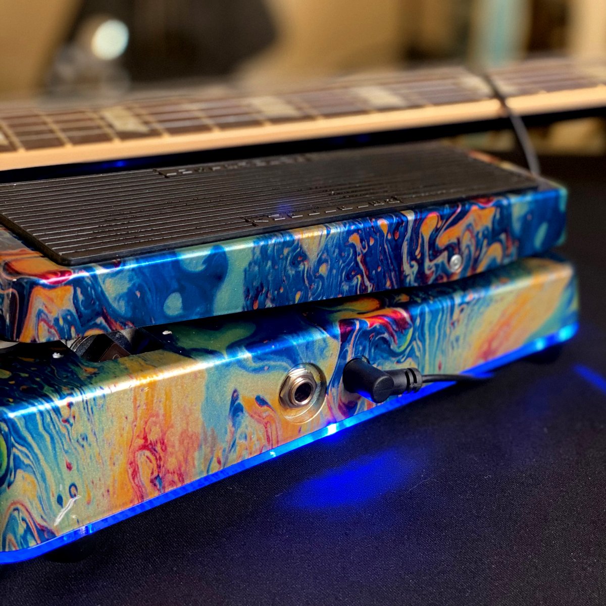 Wah Pedal - Silver Oil Slick finish
