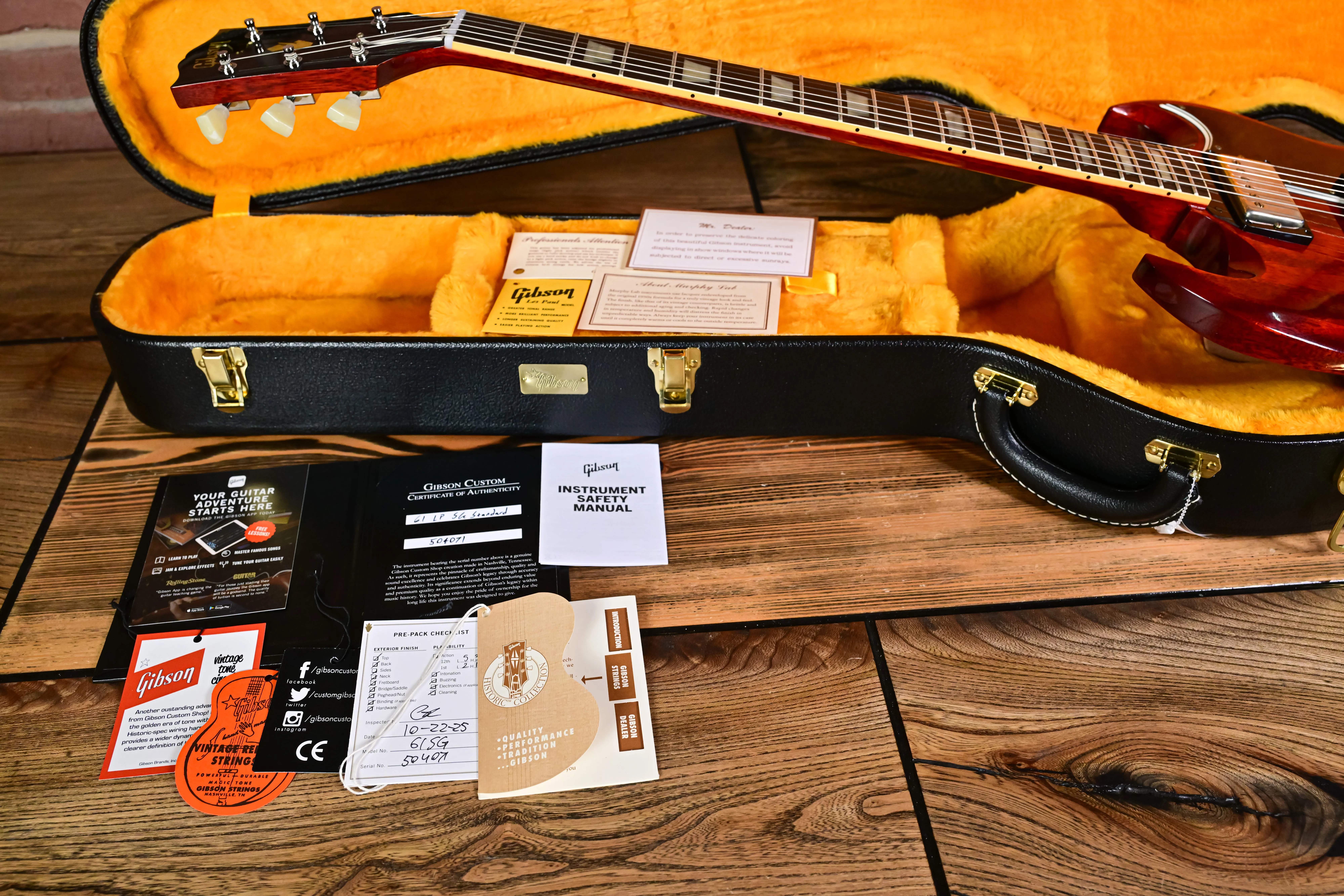 61 SG Standard Cherry Red B5 Bigsby VOS M2M Custom Shop