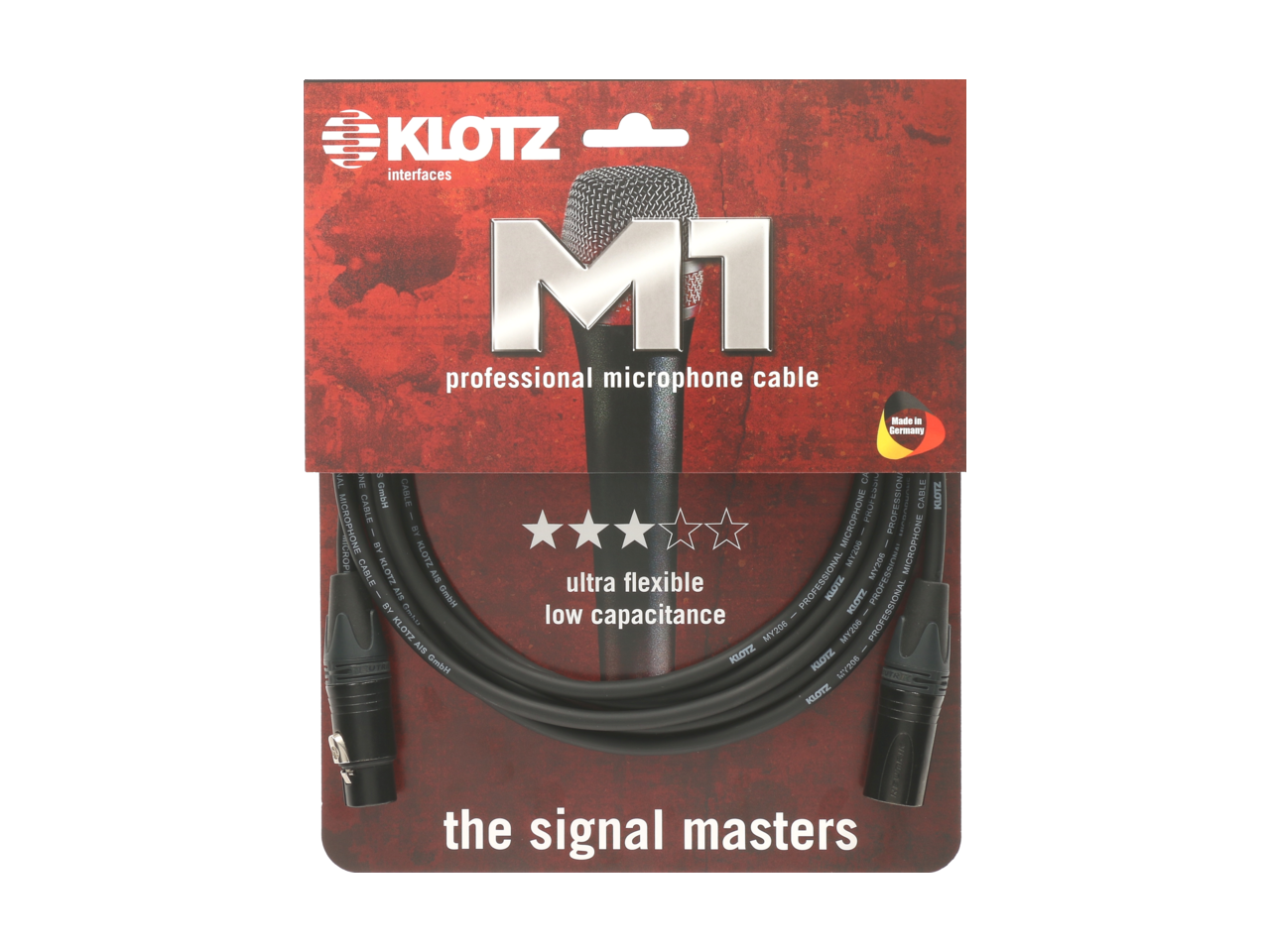 Professionelles Mikrofonkabel XLR - 1 m