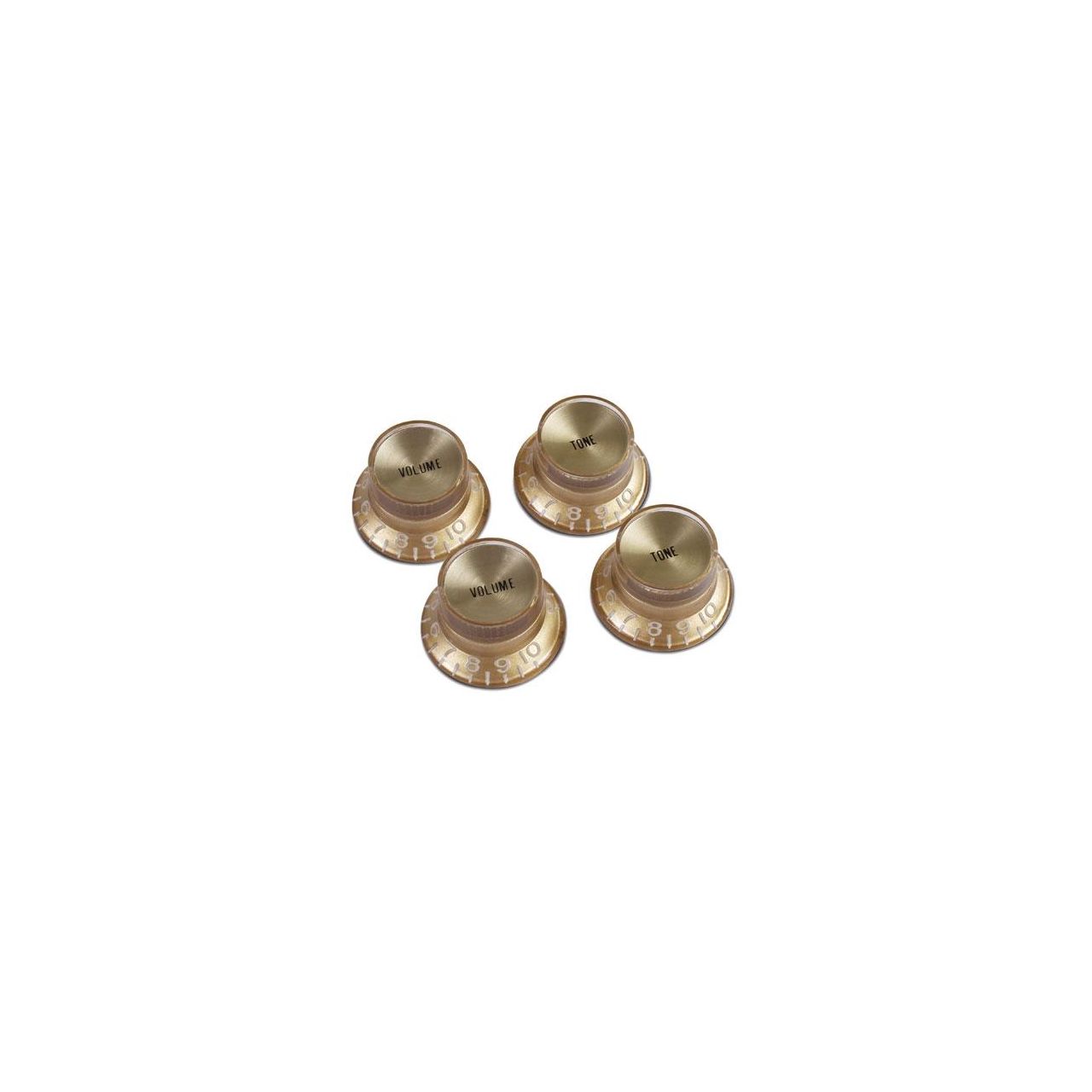 Top Hat Style Knobs Gold