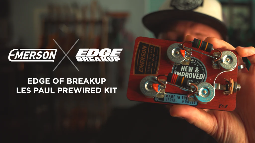 Edge of Breackup Les Paul Prewired Kit (3/4" Long Shaft)