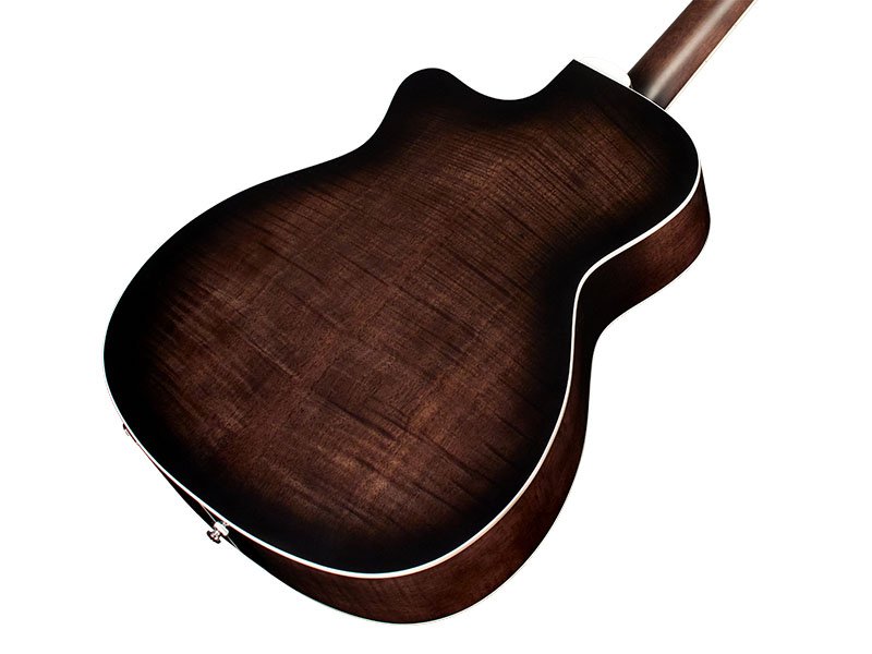 OM-260CE Deluxe Flamed Mahogany Trans Black Burst