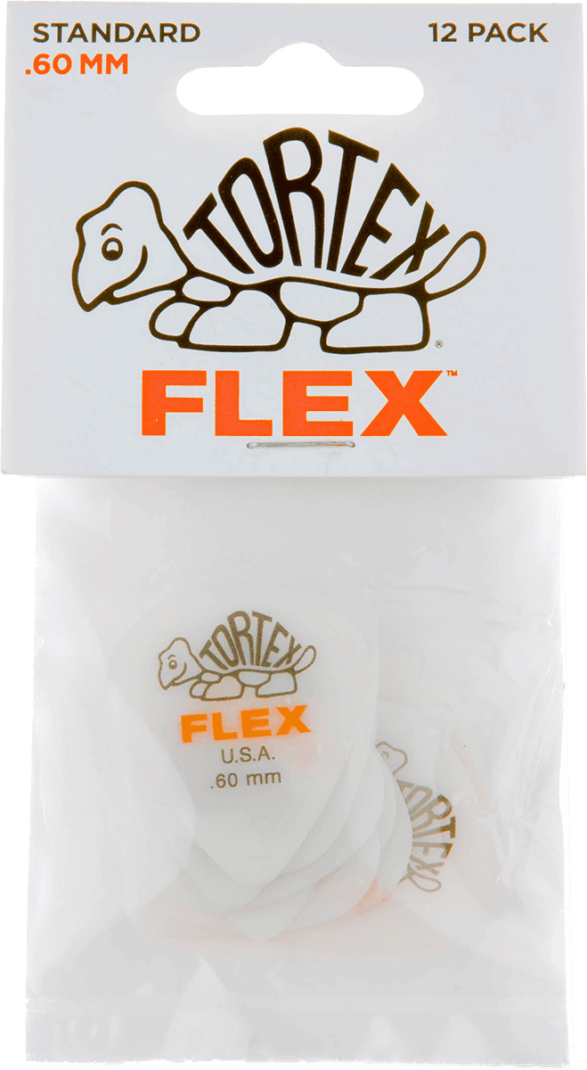 Tortex Flex Picks, Player's Pack, 12 pcs., white, 0.60 mm 