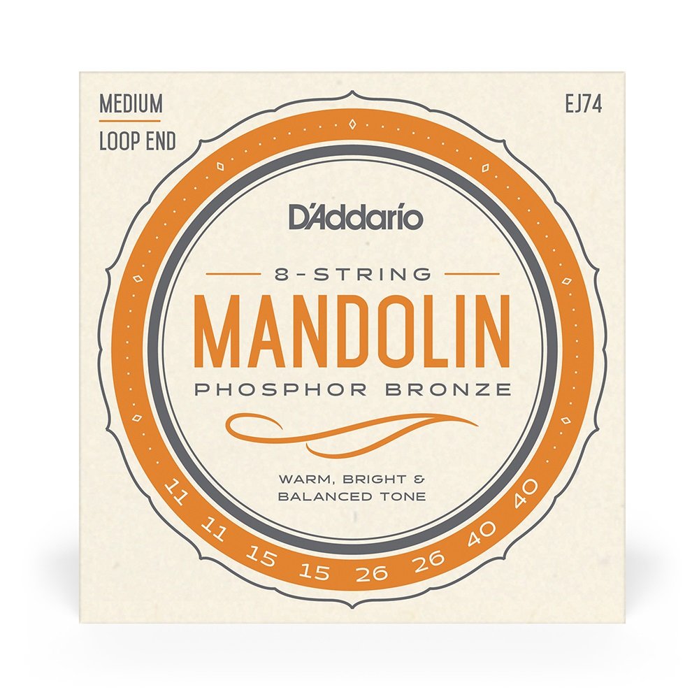 EJ74 Mandolin Strings, Phosphor Bronze, Medium, 11-40