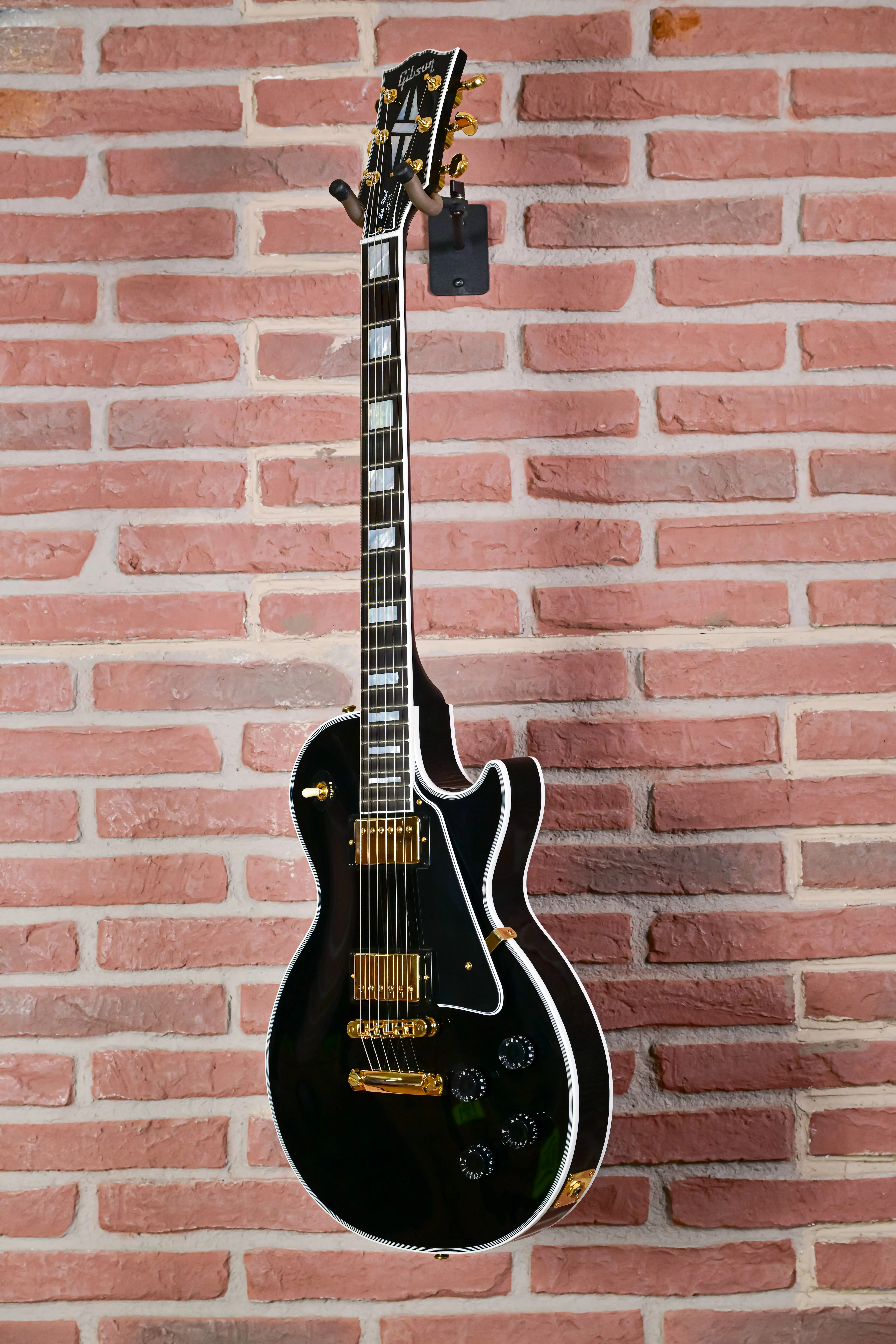 Les Paul Custom Long Scale Ebony Gloss Gold Hardware Custom Shop
