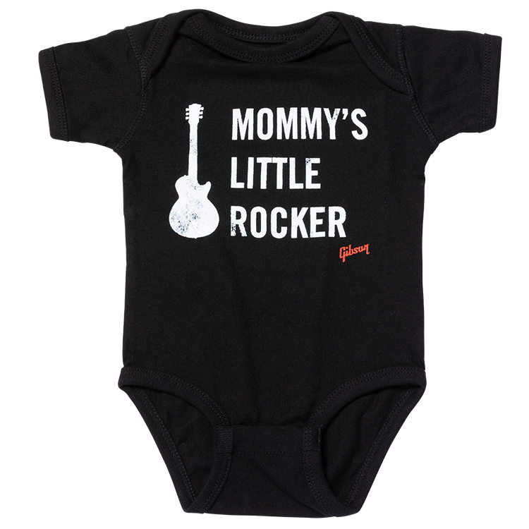 Mommy's Little Rocker Les Paul Onesie (Black) 3/6 Monate