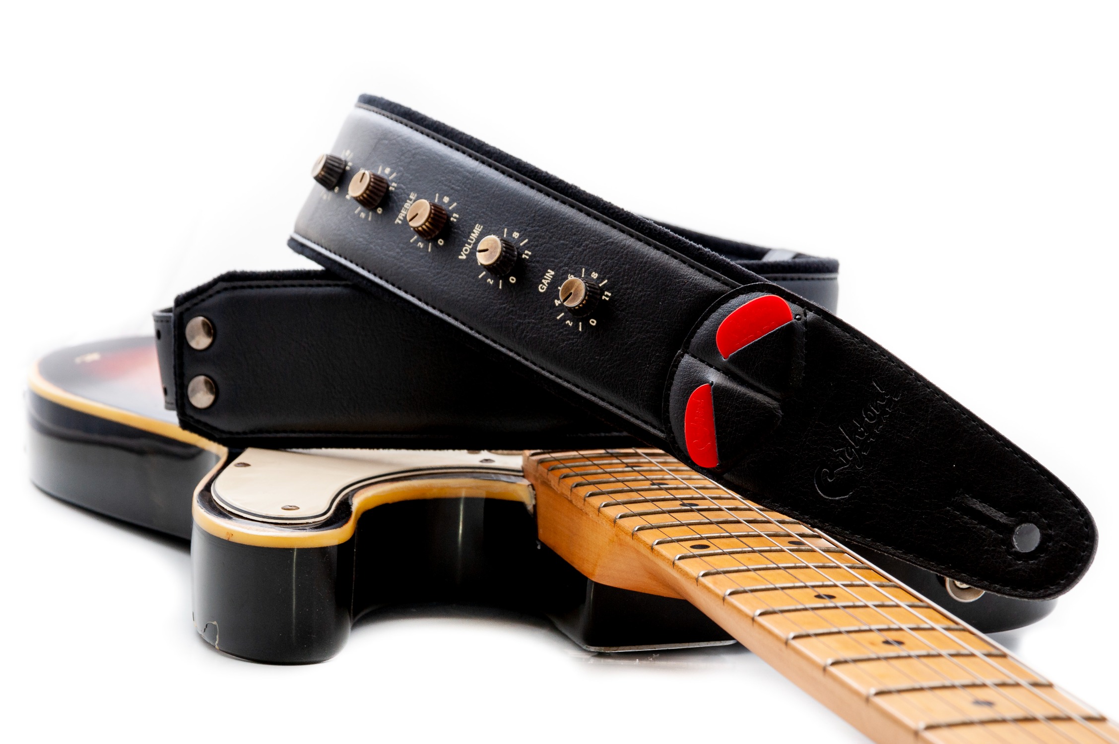Spinal Tap Black Guitar Strap 
