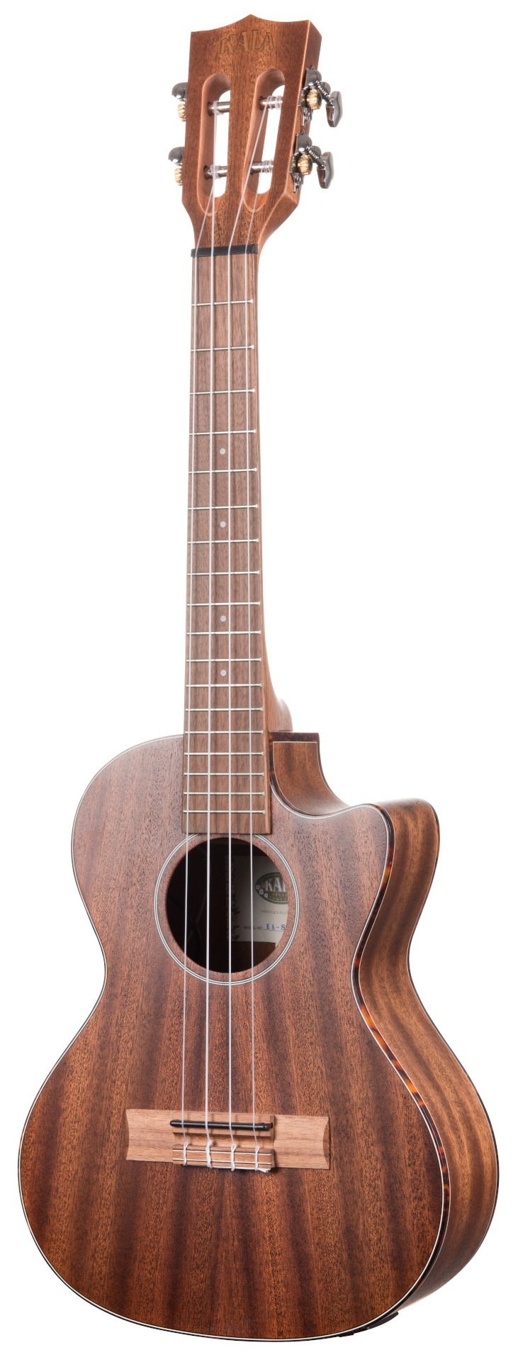 KA-SMHTE-C-EQ - Solid Mahogany Tenor Ukulele, with EQ, Cutaway & Case (UC-T)
