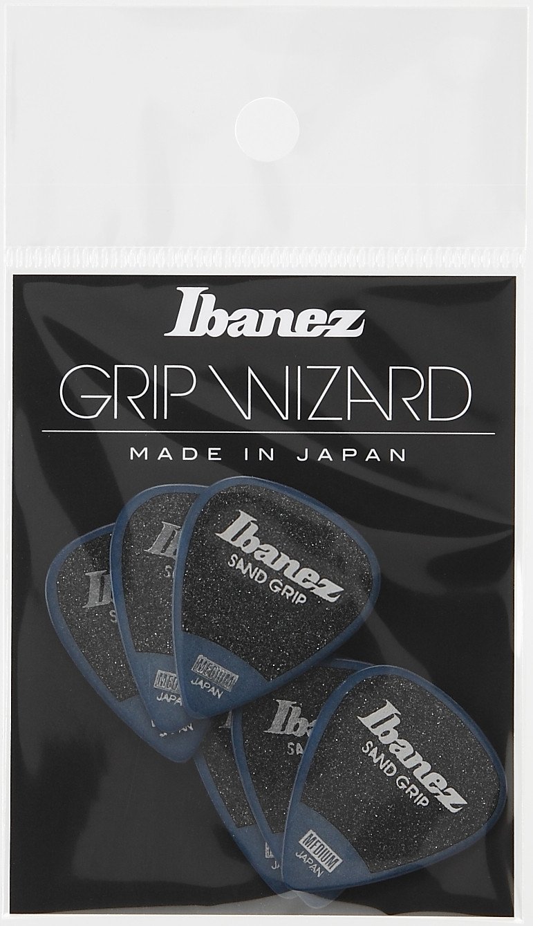 Grip Wizard Series Sand Grip Flat Pick - blau 6 Stück
