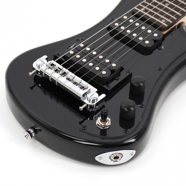 Shorty Deluxe E-Gitarre - schwarz inkl. Gigbag