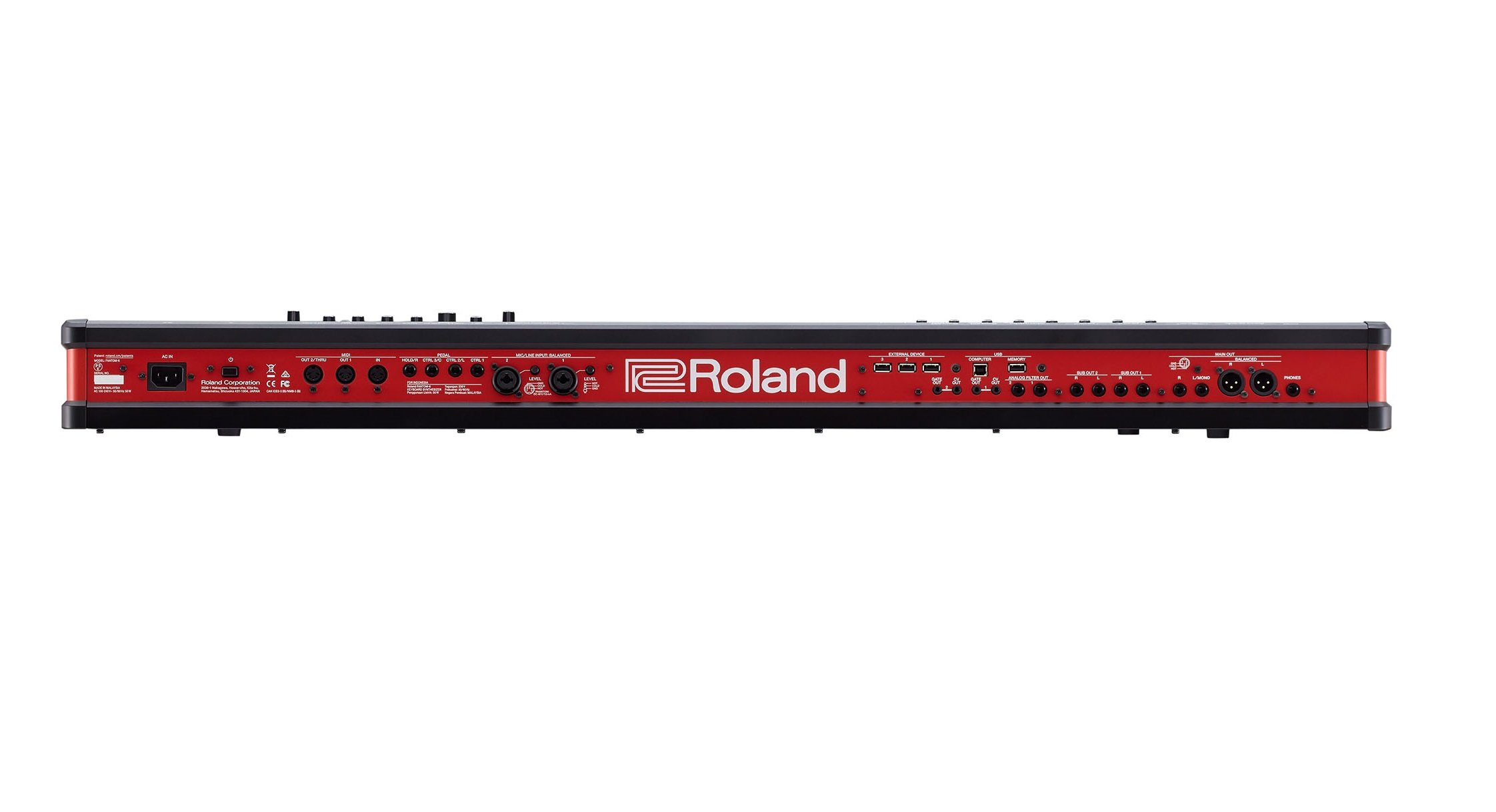 ROLAND Fantom 6 EX  Rückansicht