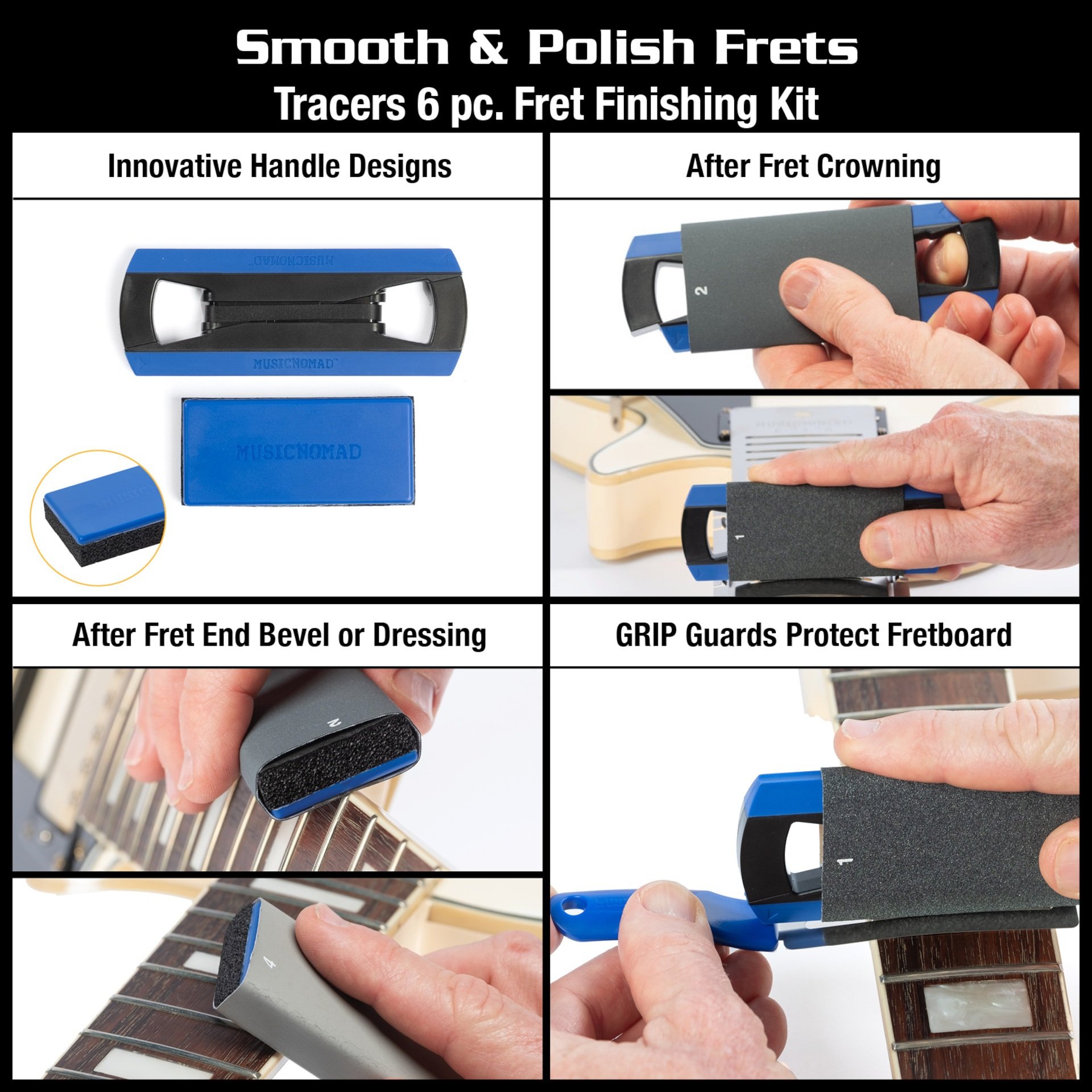 Premium Guitar Tech Fret Tool Set MN880