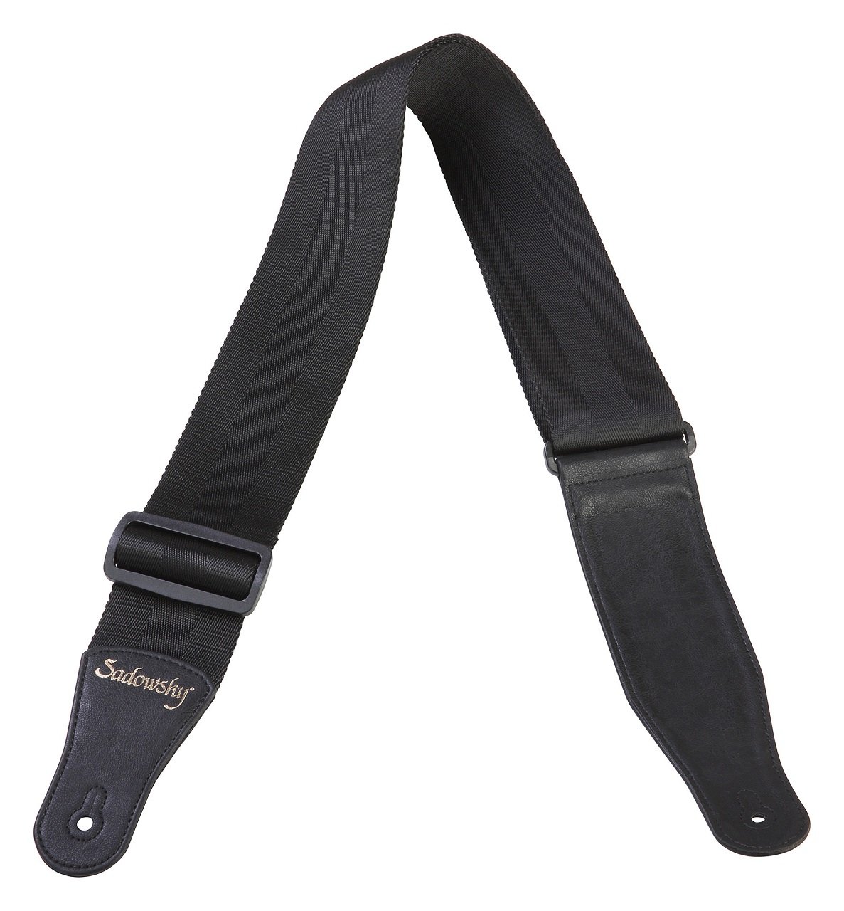 Nylon-Bassgurt - Schwarz, Goldprägung