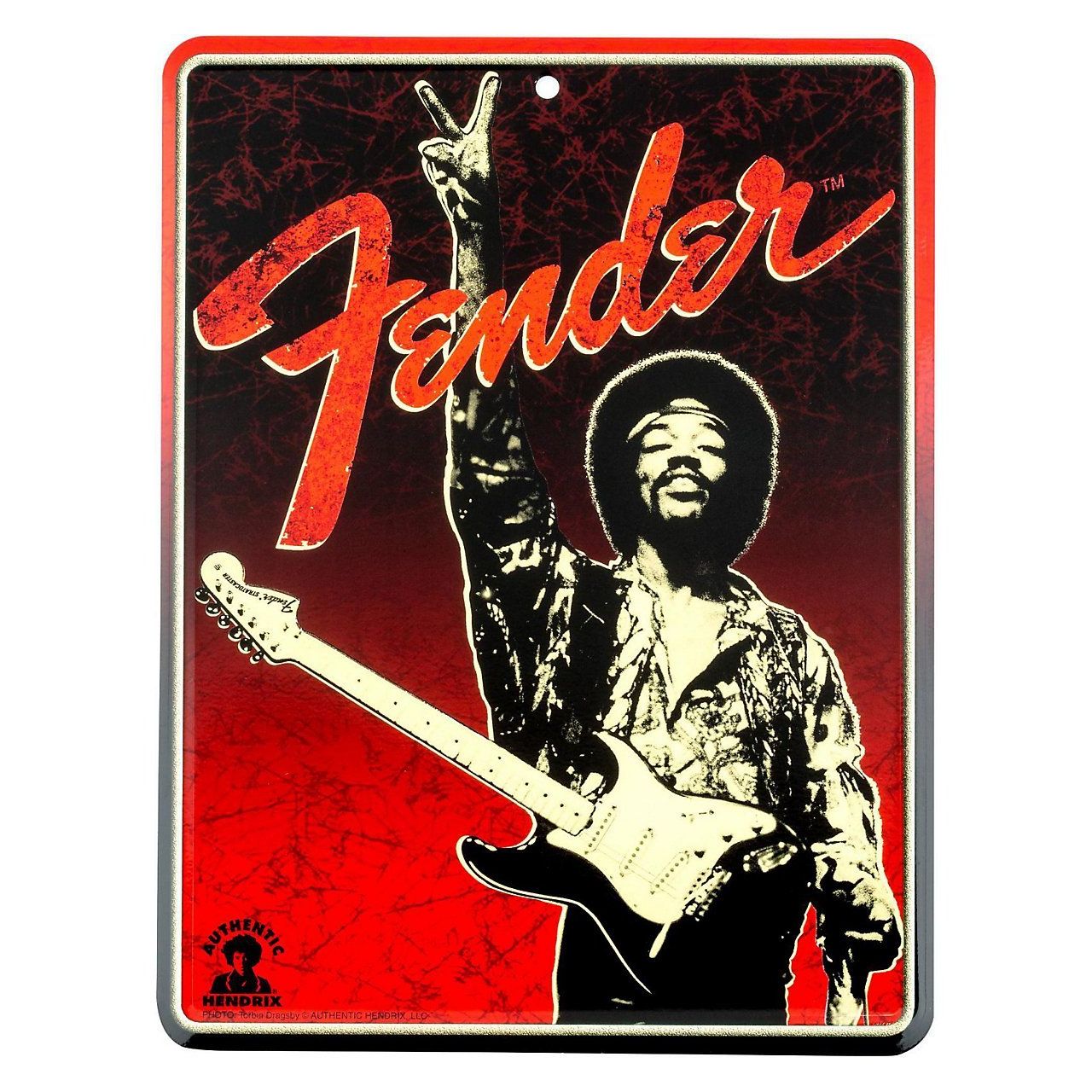 Jimi Hendrix® Collection"Peace Sign" Tin Sign 8" x 10"