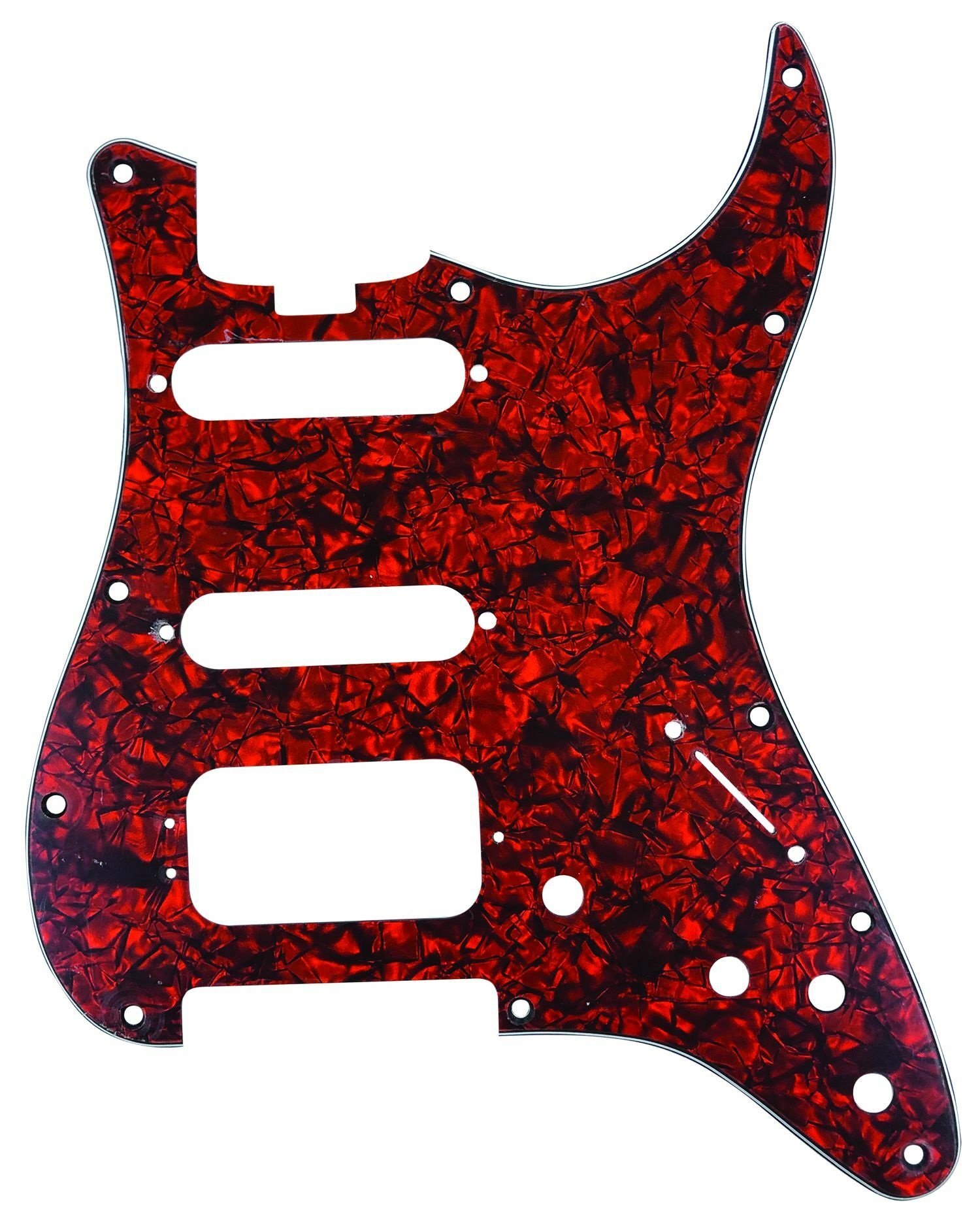 ST-Style HSS Pickguard (DPP ST ORP HSS), Orange Pearl