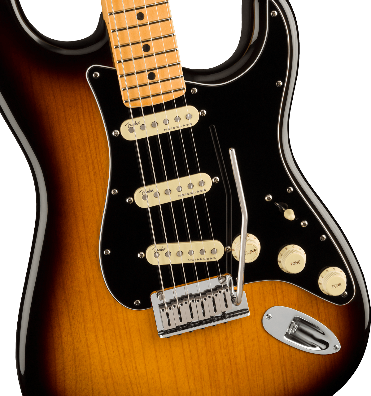American Ultra Luxe Stratocaster Maple Fingerboard 2-Color Sunburst