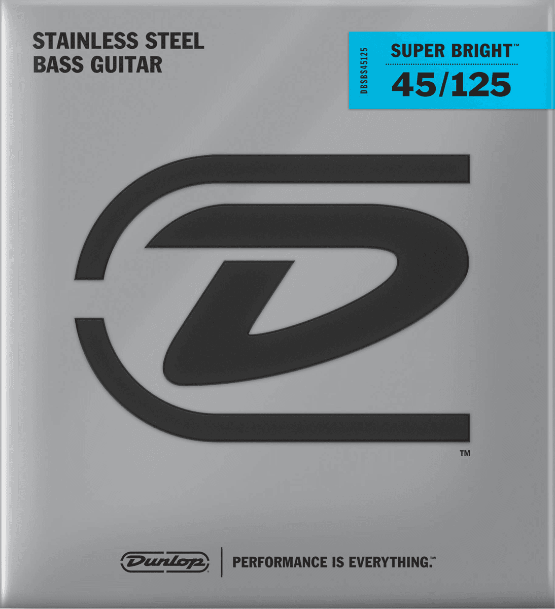 Stainless Steel Bass Strings Nickel, Super Bright Medium 45-125
