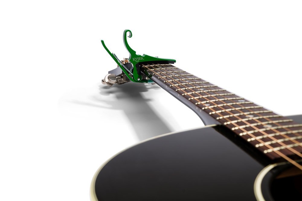 KG6EG Quick-Change Acoustic Capo - Emrald Green