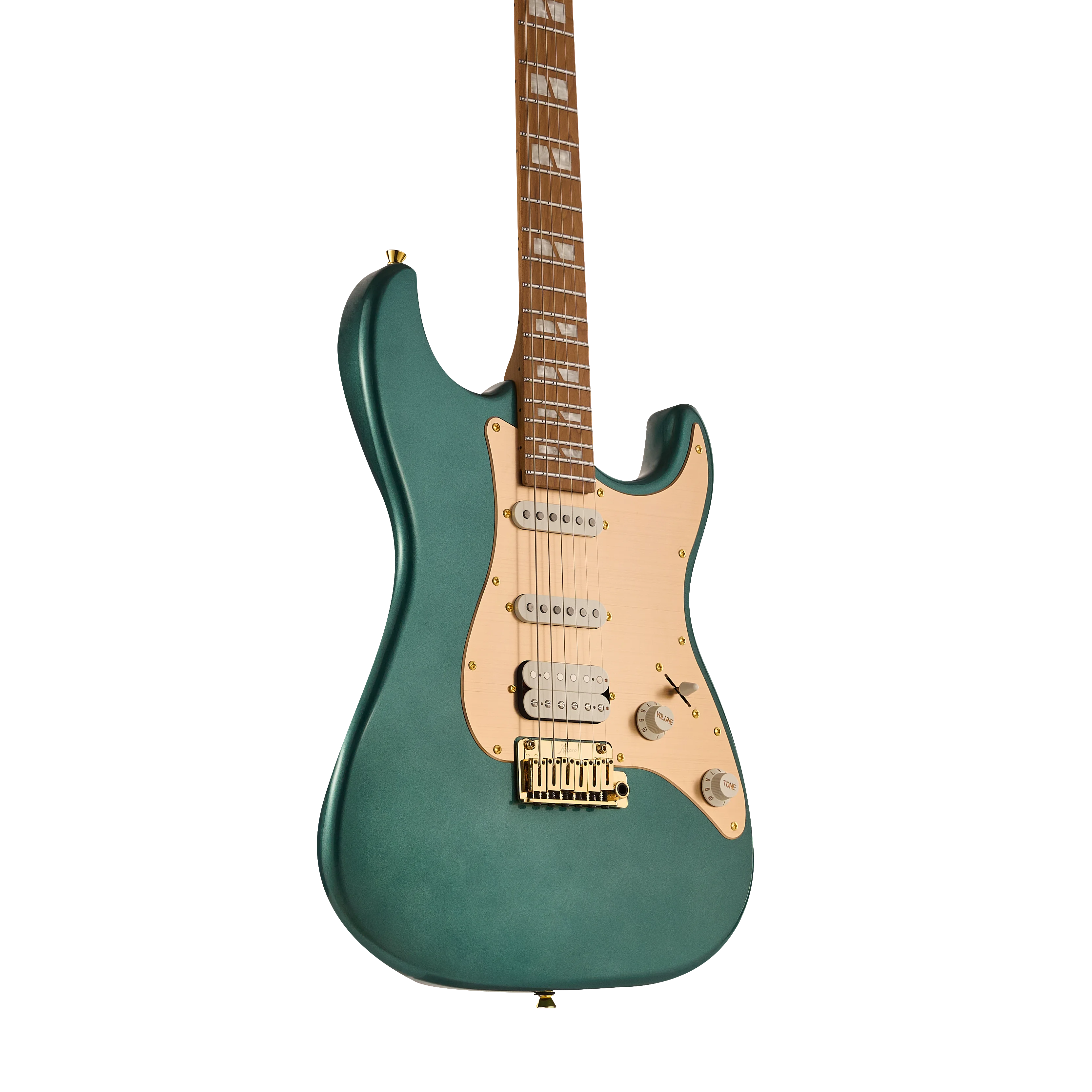KS-Standard Gold SSH Maple Metallic Black E-Gitarre