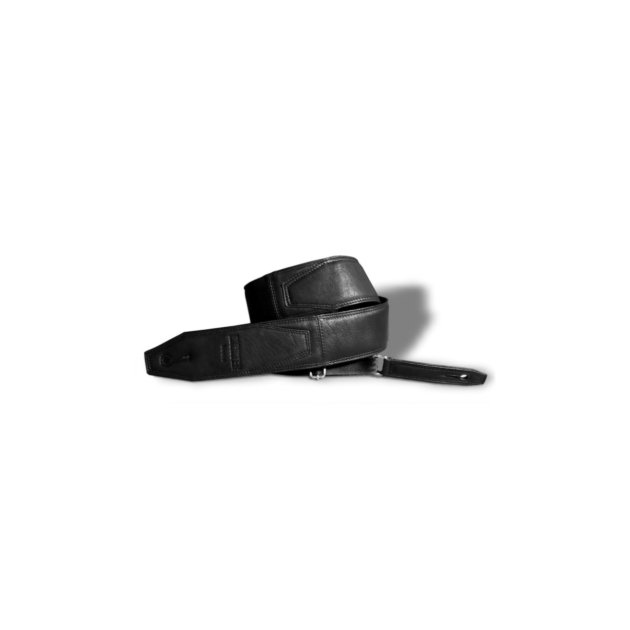 1001 Gitarrengurt Basic Short Black, Made in Germany