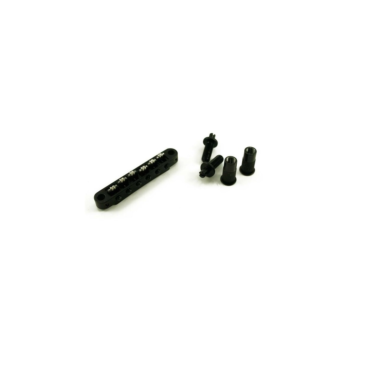 TPFR B - Metric Tune-O-Matic Bridge with Roller Saddles (Large Posts) -  Black